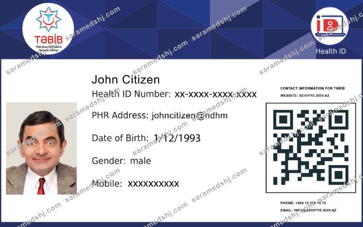 Azerbaijan Tebib health card